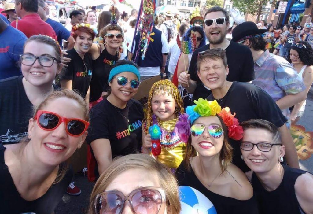 self style picture of people participating in a pride parade